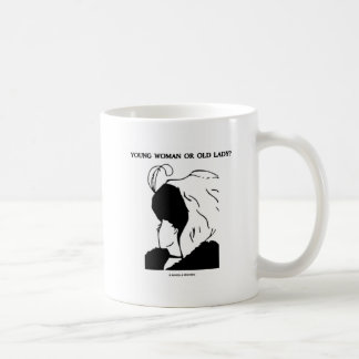 Junge Frau oder alte Frau? (optische Illusion) Tasse