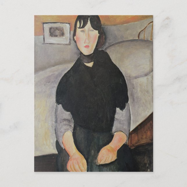 Junge Frau Postkarte (Vorderseite)