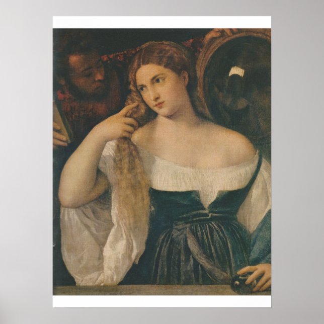 JUNGE FRAUEN IN IHREM TOILET c. 1513 TITIAN-POSTER Poster (Vorne)