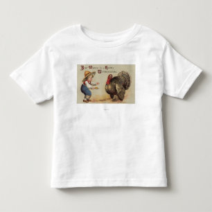 Junge Fütternd Türkei Kleinkind T-shirt