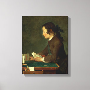 Junge Gebäude a Castle of Cards (Öl auf Leinwand) Leinwanddruck