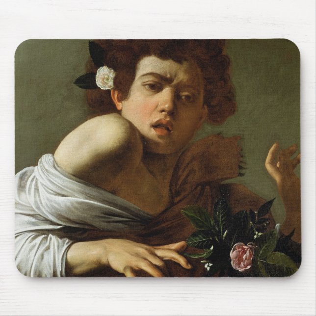 Junge gebissen durch eine Eidechse, c.1595-1600 Mousepad (Vorne)