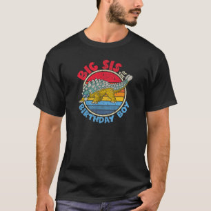 Junge Geburtstag I Big Sis I Ankylosaurus I Family T-Shirt
