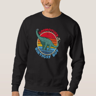 Junge Geburtstag I Godmutter I Brachiosaurus I Fam Sweatshirt