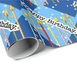 Junge Geburtstagszeit Geschenkpapier