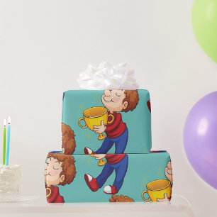 Junge Gewinner Geschenkpapier