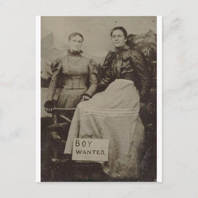 Junge Gewollt Postkarte (Vorderseite)