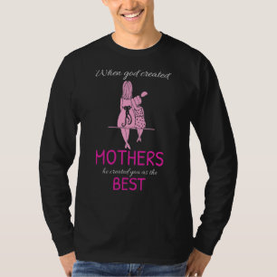 Junge Gott erschuf Mütter Mama Mum Kinder glücklic T-Shirt