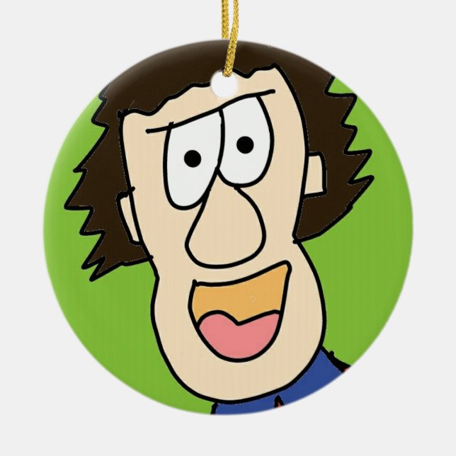 junge Grampe Keramik Ornament (Vorne)