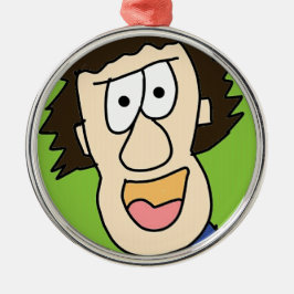 junge Grampe Silbernes Ornament