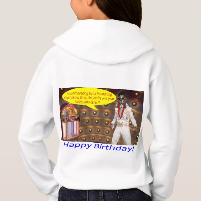 Junge. Herzlichen Glückwunsch zum Geburtstag. Hoodie (Rückseite)