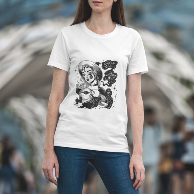 Junge Hexe und Kaninchen T-Shirt (Von Creator hochgeladen)
