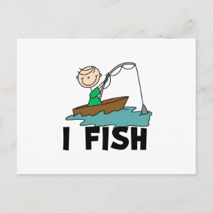 Junge I Fish Postkarte