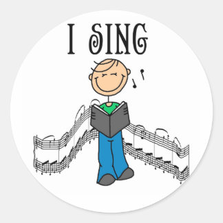 Junge ich singt Sticker