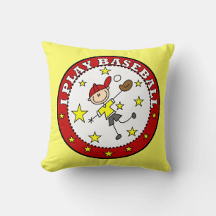 Junge Ich Spiele Baseball T-Shirts und Geschenke Kissen
