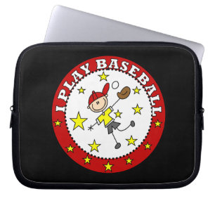 Junge, ich spiele Baseball-T-Shirts und Geschenke Laptopschutzhülle