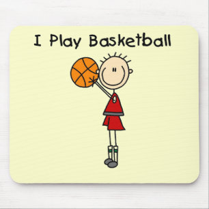 Junge, ich spiele Basketball T-Shirts und Geschenk Mousepad
