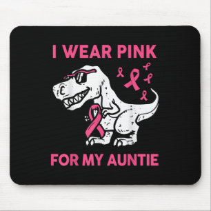 Junge ich trage Pink für meine Tante Brustkrebs Aw Mousepad