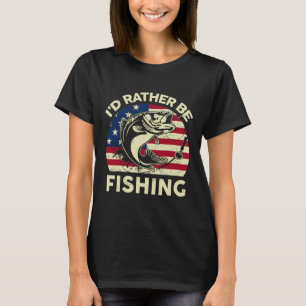 Junge, ich würde lieber Fischen-shirt Männer Jugen T-Shirt
