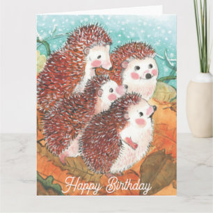 Junge Igel Alles Gute zum Geburtstag  Karte