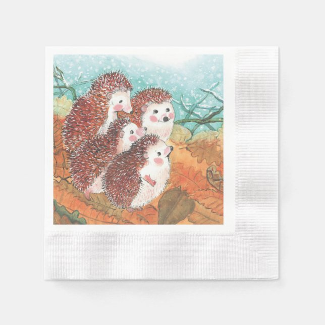 Junge Igel Serviette (Vorderseite)