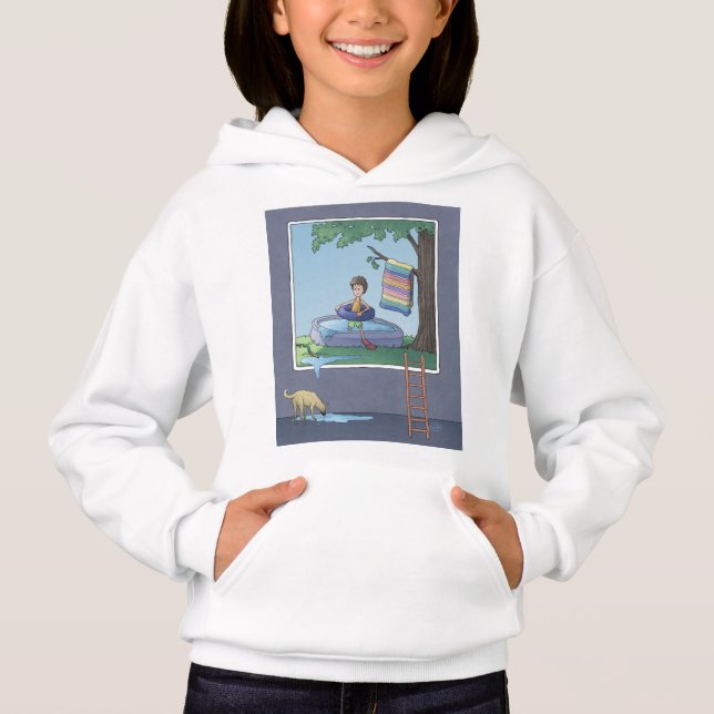 Junge im Kinderbecken Hoodie (Vorderseite)