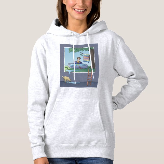 Junge im Kinderbecken Hoodie (Vorderseite)