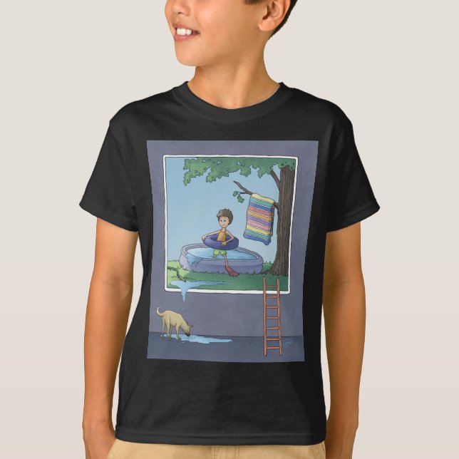 Junge im Kinderbecken T - Shirt (Vorderseite)