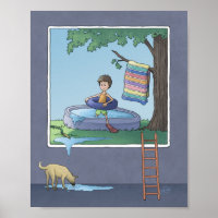 Junge im Kinderposter