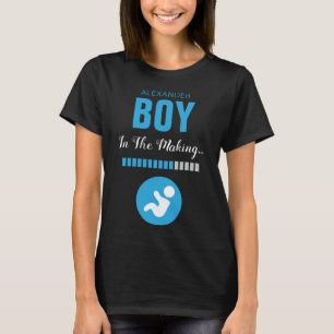 Junge im Making and Progress Bar Blue Funny T-Shirt