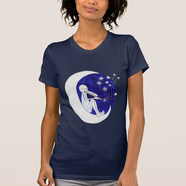 Junge im Mond T-Shirt (Vorderseite)