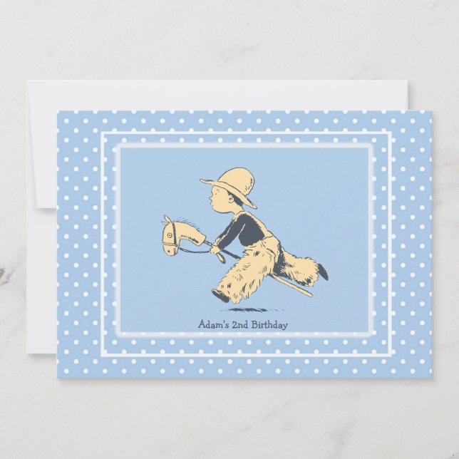 Junge im Spiel Einladung (Vorderseite)