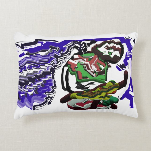 Junge im Winter Spaß Dekokissen (Vorderseite)