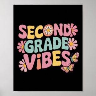 Junge in der zweiten Klasse geht zurück zum Schull Poster