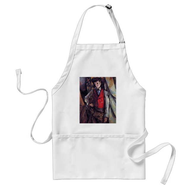 Junge in einer roten Weste, durch Paul Cézanne Schürze (Vorne)