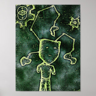 Junge in Featureplakat Poster