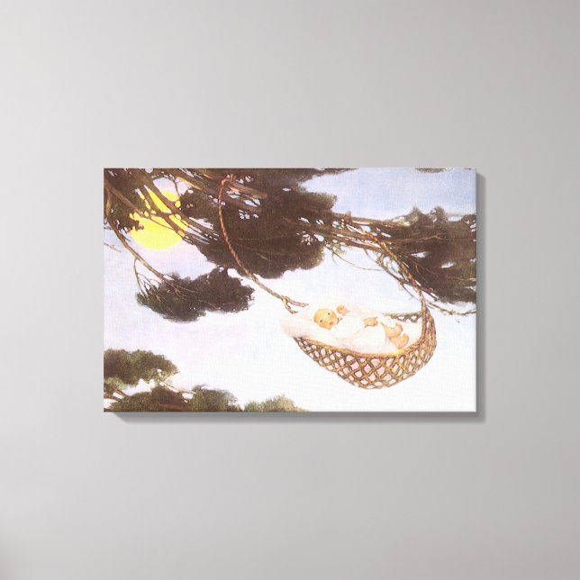 Junge in Hassoc Tree von Jessie Willcox Smith Leinwanddruck (Vorderseite)