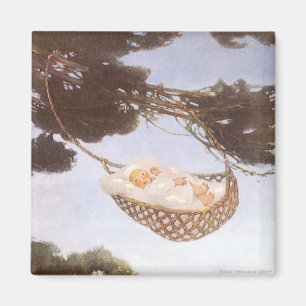 Junge in Hassoc Tree von Jessie Willcox Smith Magnet
