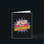 Junge Jesus ist mein Superheld Christlicher Gott S Karte<br><div class="desc">Junge Jesus ist mein Superheld Christlicher Sohn Bruder Kinder _1</div>