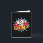 Junge Jesus ist mein Superheld Christlicher Gott S Karte<br><div class="desc">Junge Jesus ist mein Superheld Christlicher Sohn Bruder Kinder _1</div>