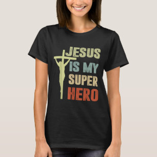 Junge Jesus ist mein Superheld Christlicher Gott S T-Shirt
