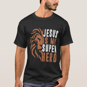 Junge Jesus ist mein Superheld Christlicher Gott S T-Shirt
