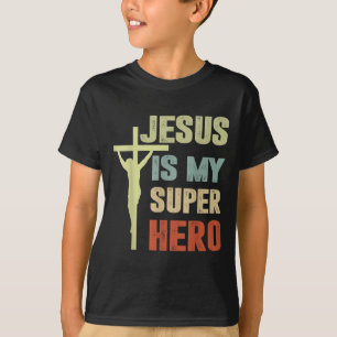 Junge Jesus ist mein Superheld Christlicher Gott S T-Shirt
