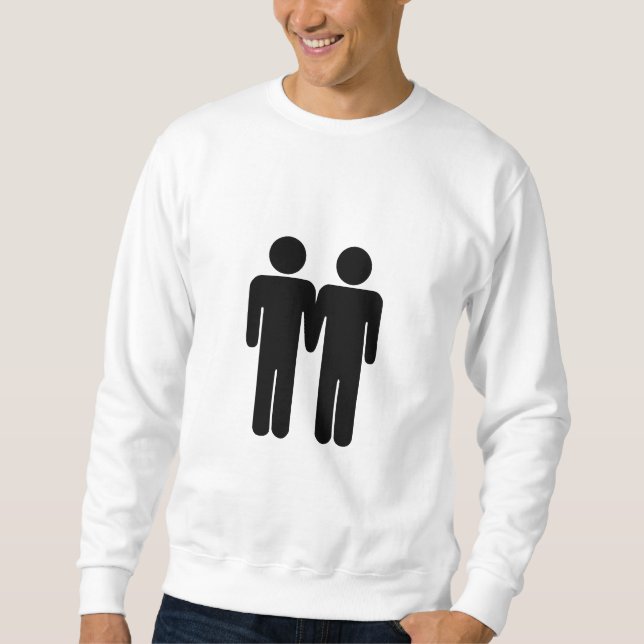 Junge + Jungen-grundlegendes Sweatshirt (Vorderseite)
