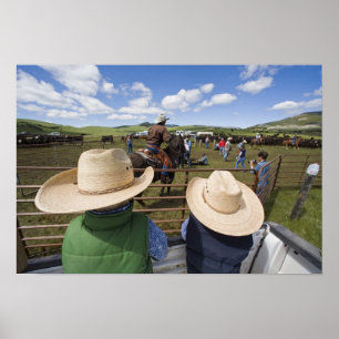 Junge Jungen nehmen an der Hughes Ranch 2007 teil Poster