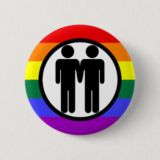 Junge + Jungen-Regenbogen-Knopf Button
