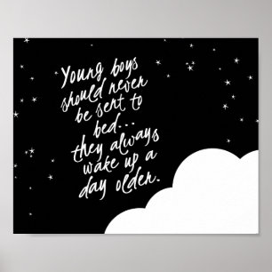 Junge Jungen sollten niemals.. Peter Pan Wall Deco Poster