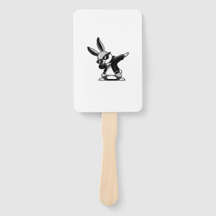 Junge Kind Ostertag Dabbing Bunny Kaninchen Hip Ho Fächer