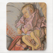 Junge Kinder schlafen auf einem Kissen