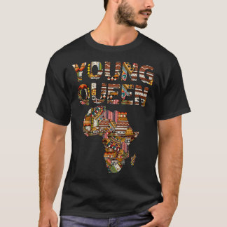 Junge Königin Schwarze Geschichte Afroamerikaner K T-Shirt
